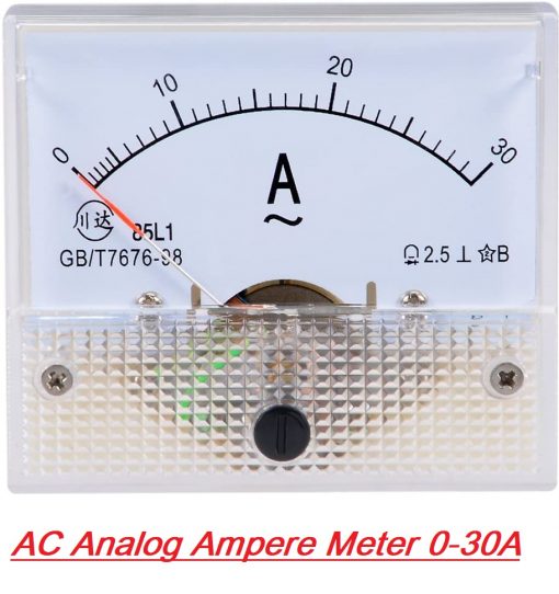 AC Analog Ampere Meter 0-30A Gauge