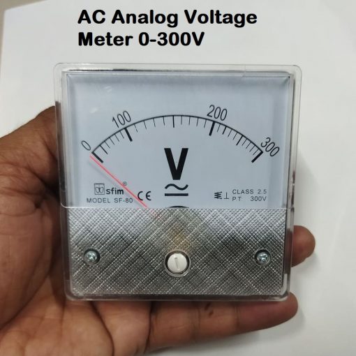 VOLTAGE Meter AC Analog Voltage Meter 0-300V Gauge Square Panel AC 0-300V Volt Voltage Meter 300V Analog Panel Volt Voltage Meter 85L1 For AC 220V Line