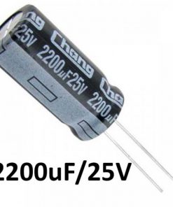 Electrolytic Capacitor 2200uF 25V Radial Polarized Aluminum Electrolytic Capacitor