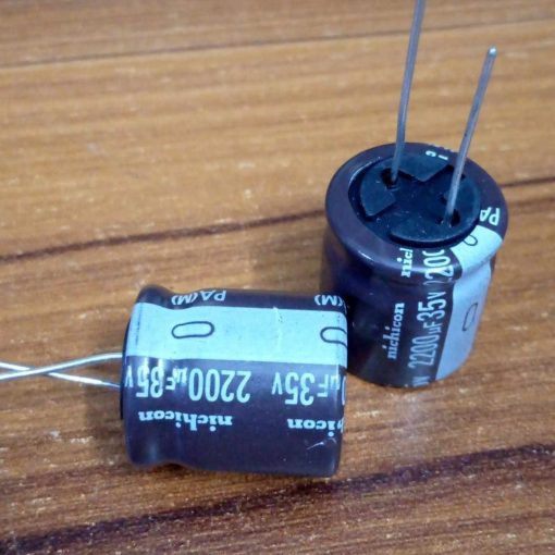 2200uF 35V Capacitor RADIAL Electrolytic Capacitor 2200uF Capacitor 35V 2200uF Radial Polarized Aluminum Electrolytic Capacitors 2 Pin Leads