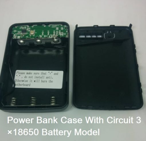 Power Bank Case With Circuit 3×18650 Battery Model