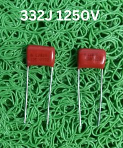 METALLIZED 332j 1250V RED Color Metallized 332j Capacitor 1250V Polyester Film Capacitor Metallized 3.3nF Polypropylene Capacitors 2 Pin Leads