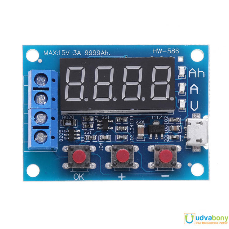 HW586 HW-586 1.2V 12V 18650 Li-ion Lithium Battery Capacity Tester ...