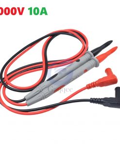 Sharp Pin Needle Tip 10A 1KV Universal Probe Test Leads Pin For Digital Multimeter Needle Tip Multi Meter Tester Lead Probe Wire Pen Cable 20A 10A 1000V Multimeter Cable Probe 