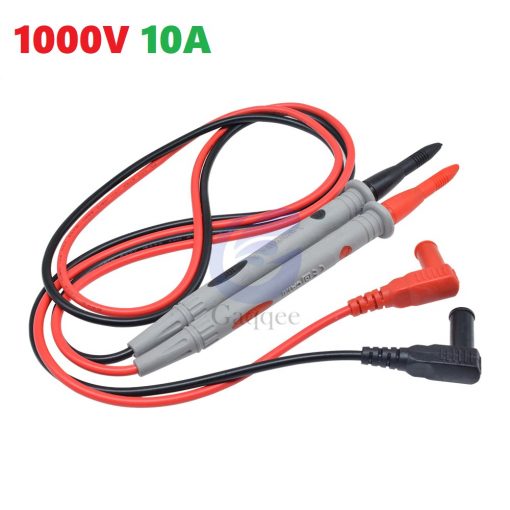 Sharp Pin Needle Tip 10A 1KV Universal Probe Test Leads Pin For Digital Multimeter Needle Tip Multi Meter Tester Lead Probe Wire Pen Cable 20A 10A 1000V Multimeter Cable Probe 