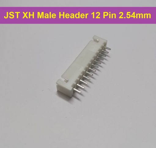 Female Housing JST XH Male Header 12 Pin 2.54mm Pitch Male Connector For Electronics Projects PCB Mount Circuit Breadboard Friendly DIY