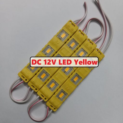 4Pcs DC 12V COB Yellow LED Light For Decoration Indoor Outdoor Office General Purpose Lighting DIY