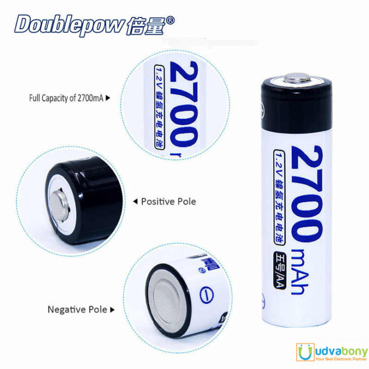 14500 Battery DP2700 1.2V 2700mAh Rechargeable Battery AA Battery AA ...