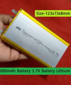 10000mAh Battery 3.7V Battery Lithium Polymer Battery 10000mAh Rechargeable Battery 3.7V Rechargeable Battery Size 123x73x8mm 10000mAh Lipo Battery For Power Bank