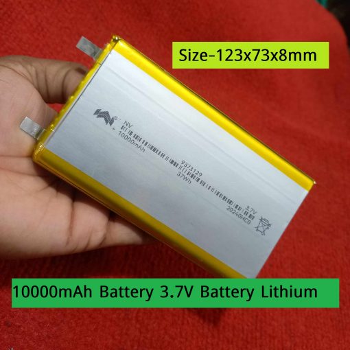 10000mAh Battery 3.7V Battery Lithium Polymer Battery 10000mAh Rechargeable Battery 3.7V Rechargeable Battery Size 123x73x8mm 10000mAh Lipo Battery For Power Bank