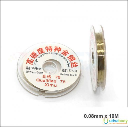 0.08mm Cutting Separator Gold Color Wire