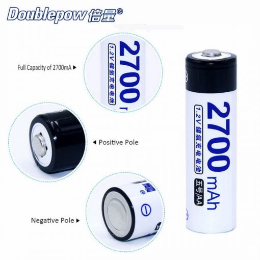 14500 Battery DP2700 1.2V 2700mAh Rechargeable Battery AA Battery AA Rechargeable Battery 1.2V Rechargeable Battery 2700mAh Battery 1.2V Battery For Trimmer Battery TV Remote Battery Car Toy