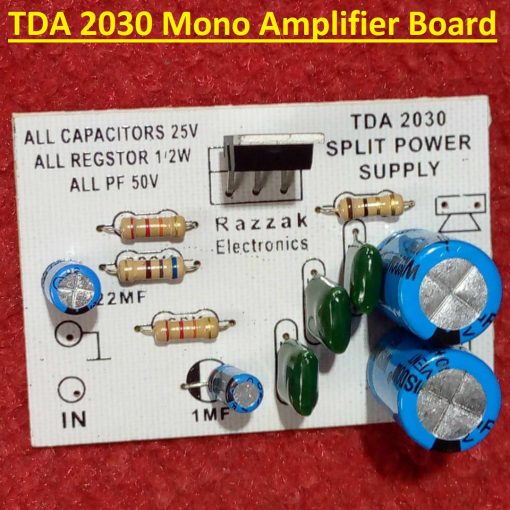 SINGLE IC UTC 2030A TDA2030 2030 12V 18W Audio Amplifier Board Circuit TO-220-5 Package 18Watt Mono Hi-Fi Audio Power Home Entertainment Amplifiers