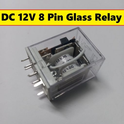 OMRON Thin Pin DC 12V 8 Thin Pin 10A 250VAC Glass Relay LY2 LY2NJ JQX-13F DC12V Coil Power Relay Electromagnetic Relay 8 Pins DPDT 2NO 2NC DC-12V Relay 