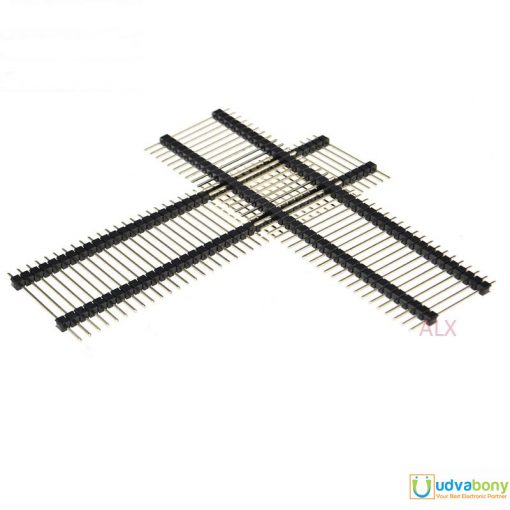 Dual Insulator Male Header 40x1 Straight Pins Single Row 2.54mm Pitch Pin Male Header Connector Strip 