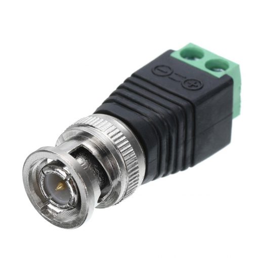 BNC 2 Pin Female Connector Terminal Coaxial Network Cable Video Connector Socket Balun For CCTV DVR Camera Accessories