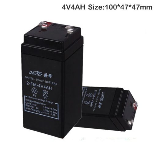 Lead Acid Battery 4V 4Ah Sealed Battery For LED Light Small Weight Scales Toy Car 