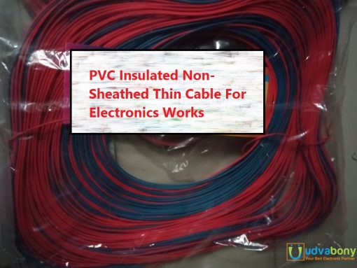 PVC Insulated Non-Sheathed DC Supply Thin Cable Wire 1-Gauge For Electronics Projects Purpose