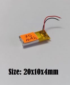 3.7V 70mAh Lithium Polymer Rechargeable Lipo Battery For Bluetooth Earphone Headphone Etc