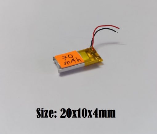 3.7V 70mAh Lithium Polymer Rechargeable Lipo Battery For Bluetooth Earphone Headphone Etc