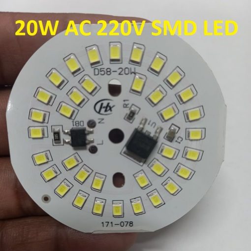 Big Size- Ultra Bright White 20W Input AC 220V Integrated IC Driver SMD LED Board 20Watt