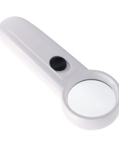 37mm Diameter Handheld Magnifier Glass With 2 LED