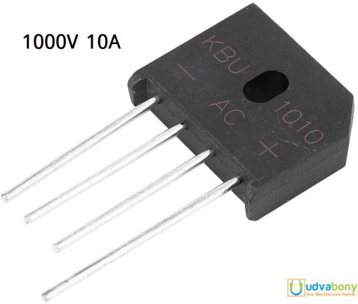 Bridge Rectifier Diode KBU1010  10A 1000V Single Phase 4 Pin Bridge Rectifier