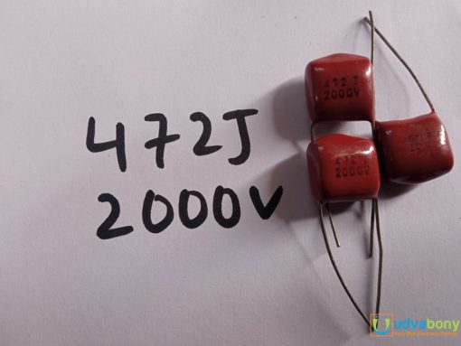 Metallized 472j 2KV Polypropylene Capacitor Mylar 4.7nF Polyester Film Capacitor