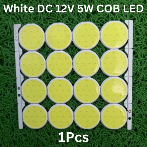 C19-4B3C WHITE Color 5W Mini COB LED DC 12V White LED SMD Strip COB Bead Chip 5 Watt With Cable DIY COB LED Light Bulbs