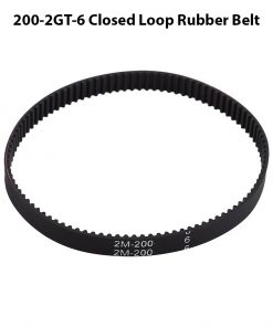 GT2 Timing Belt 200mm Width 6mm Endless Closed Loop Rubber Belt 100 Teeth For 3D Printer CNC Machine Parts 200-2GT-6