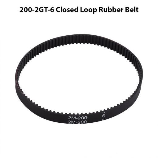 GT2 Timing Belt 200mm Width 6mm Endless Closed Loop Rubber Belt 100 Teeth For 3D Printer CNC Machine Parts 200-2GT-6