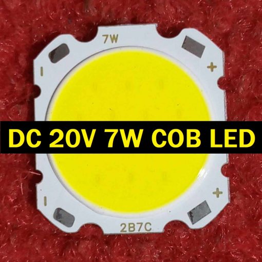 2B7C WHITE Color 7W 20V COB LED Chip Module White COB LED For Floodlight Spotlight Headlights Soldering With Short Cable 7 Watt LED Light Bulbs