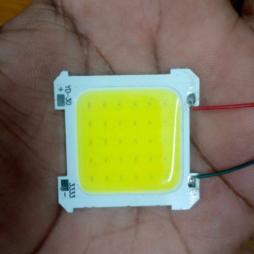 YD-30 With WHITE 10W Mini COB LED Size 33x33mm DC 3V 3.7V White SMD Strip COB Bead Chip