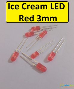 Ultra Bright Red Color 3mm Ice Cream LED Light Emitting Diode For Lighting LED Outdoor LED Torch Light Electronic Project DIY