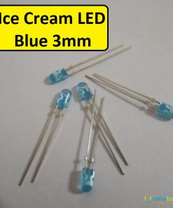 Ultra Bright Blue Color 3mm Ice Cream LED Light Emitting Diode For Lighting LED Outdoor LED Torch Light Electronic Project DIY