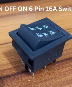 POWER TRIGGER Rocker Switch 6 Pin 16A 250V 3 Positions DPDT ON OFF ON Switch 6Pin Rocker Switch Car Auto Power Switch Rocker Reset Switches