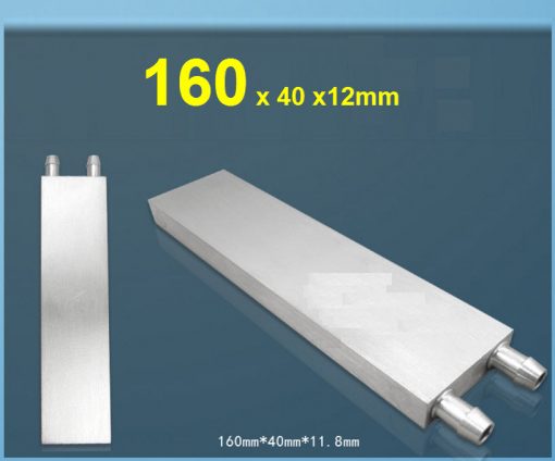 Aluminum Alloy 160x40x12mm Water Cooling Water Block Heatsink Head 