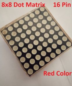 Dot Matrix Round Dot 8x8 1588BS 3.75mm Led Display 16 Pin Common Anode Red Super Bright 38mm 