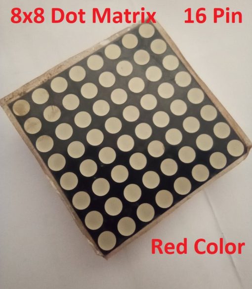 Dot Matrix Round Dot 8x8 1588BS 3.75mm Led Display 16 Pin Common Anode Red Super Bright 38mm 