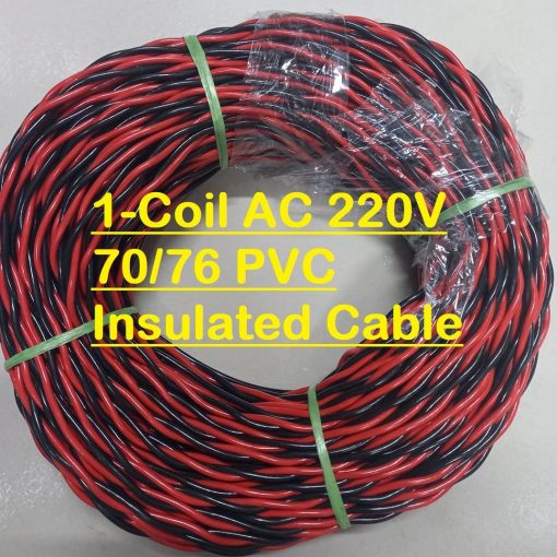 1-Coil Non-Sheathed 70/76 PVC Insulated AC 220v Single Core Mixed Cables Wire For Electrical AC Line Power Supply