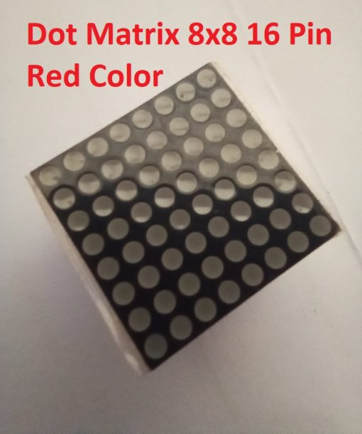 Dot Matrix Round Dot 8x8 788BS 1.9mm Led Display 16 Pin Common Anode Red Super Bright 20mm For Elevator Panel Moving Massage Arduino