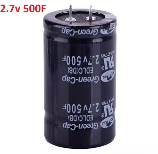 Farad Capacitor 500F 2.7V 35x60mm Super Capacitor Drops Automobile Ultra Capacitor Vehicle Rectifier Capacitors For Electronic Components