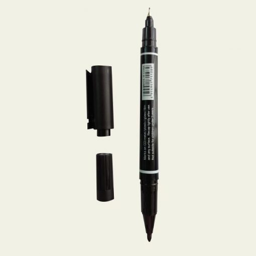 Permanent Marker GXIN G-107A Double Head Black Pen