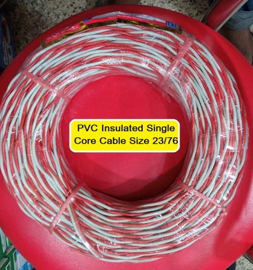 PVC Insulated Single Core Cable Size 23/76