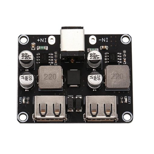 Dual USB QC3.0 QC2.0 Fast Quick Charging Board DC-DC Step Down Buck Converter Power Supply Module USB QC 3.0 QC 2.0 Charger Board 6-32V To USB 5V 9V 12V USB Fast Charging Module