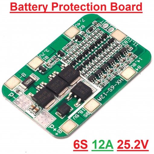 BMS Battery Protection Board 6S 12A 25.2V 18650 AA AAA Lipo Li-ion Lithium Battery BMS Charger Protection Module Board Circuit