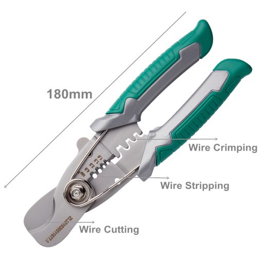 BERRYLION 3 In 1 Multifunction Wire Stripper Plus Cable Cutting ...