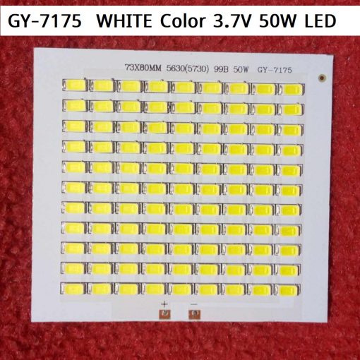 GY-7175  WHITE Color 3.7V 50W LED Light Bulbs 80x73mm 99 Pcs SMD LED White LED Light Bulbs 4V LED Light 3.7V LED Light 50W LED Light For 3.7V Battery