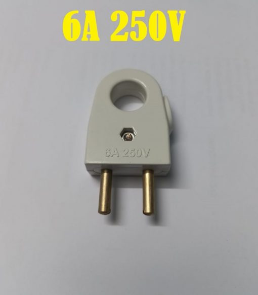 Plastic Electrical Power Plug AC 250V 6A 2 Pin European Standard EU Male Plug Power Adapter AC Power Connector Cable Cord Male Plug Adaptor