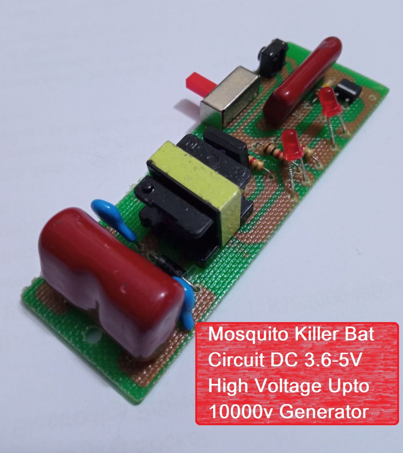 Mosquito Bat Circuit Board Rechargeable Mosquito Killer Bat Circuit